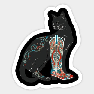 Cat Cowboy Chronicles Whiskers Sticker
